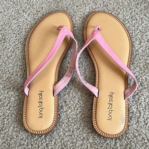 Pink Flora Flip Flop